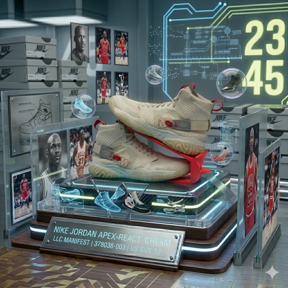Jordan Apex-React‎ Bio Beige BQ1311-206 Size 12